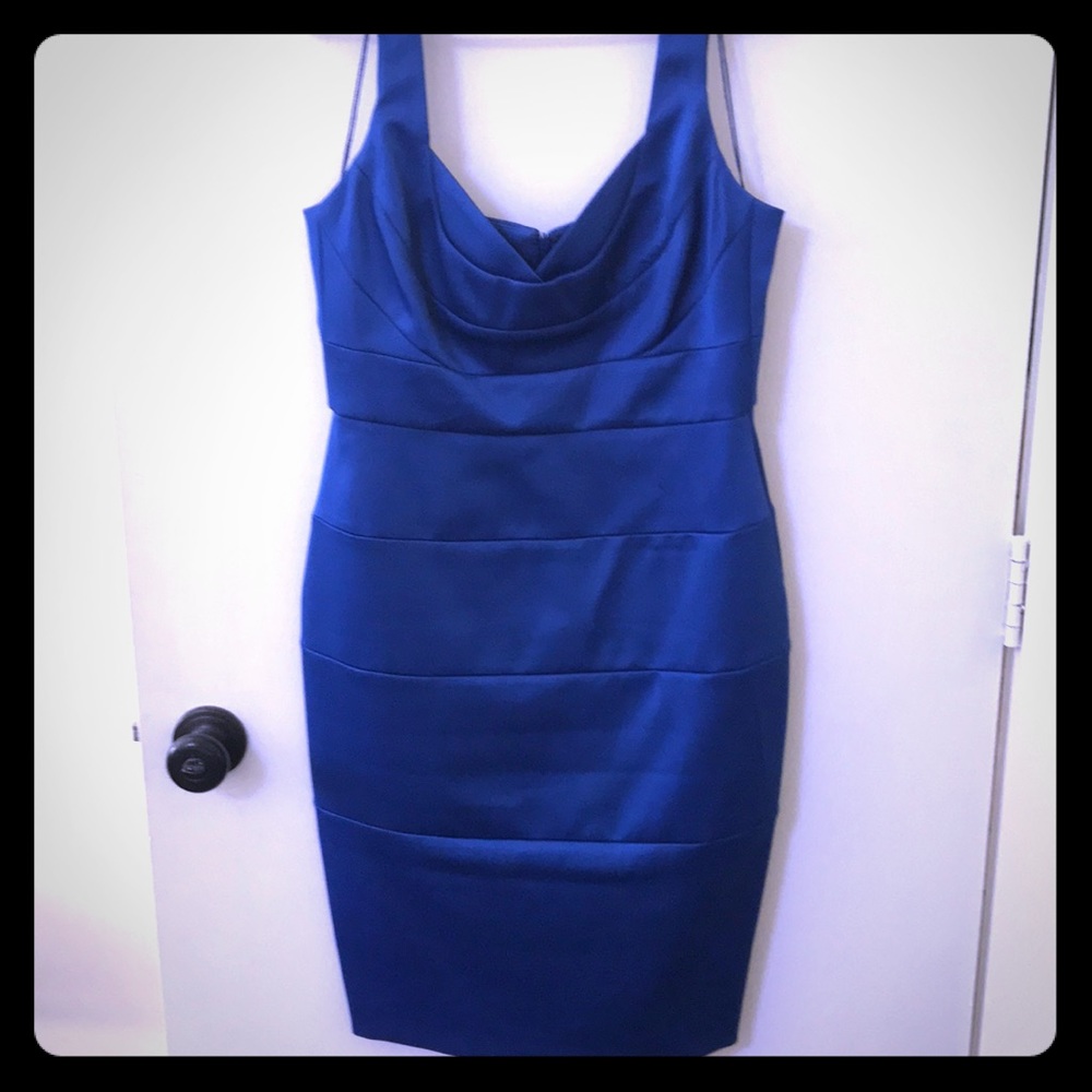London Times- sz 8 royal blue cocktail dress